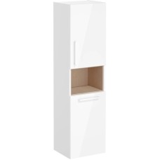 Пенал подвесной белый глянец с бельевой корзиной R VitrA Root 66231