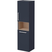 Пенал подвесной темно-синий матовый с бельевой корзиной R VitrA Root 68012