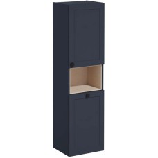 Пенал подвесной темно-синий матовый с бельевой корзиной R VitrA Root Classic 68529