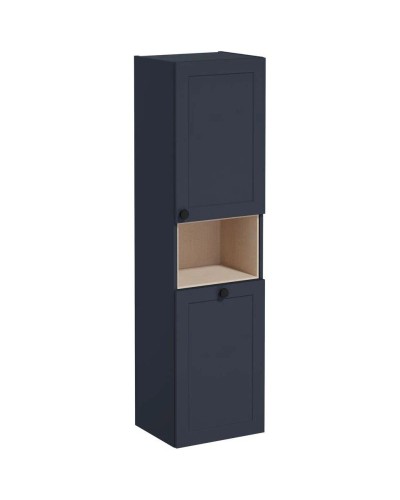 Пенал подвесной темно-синий матовый с бельевой корзиной R VitrA Root Classic 68529