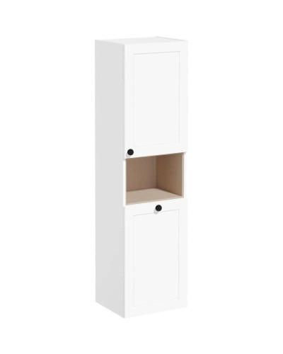 Пенал подвесной белый матовый с бельевой корзиной R VitrA Root Classic 68524