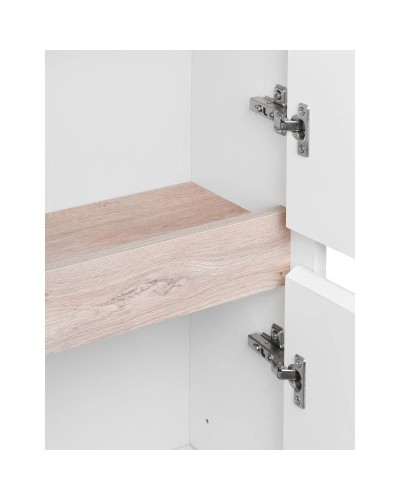 Пенал подвесной белый глянец/дуб эндгрейн R Акватон Нортон 1A249403NT01R