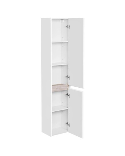 Пенал подвесной белый глянец/дуб эндгрейн R Акватон Нортон 1A249403NT01R