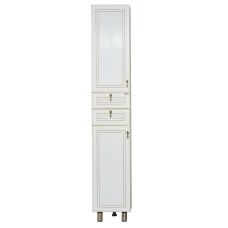 Париж - 35 Пенал левый белая патина с 2ящ. / Б/К