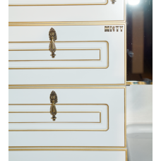 Париж - 35 Пенал левый белая патина с 2ящ. / Б/К