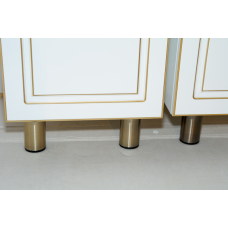 Париж - 35 Пенал левый белая патина с 2ящ. / Б/К