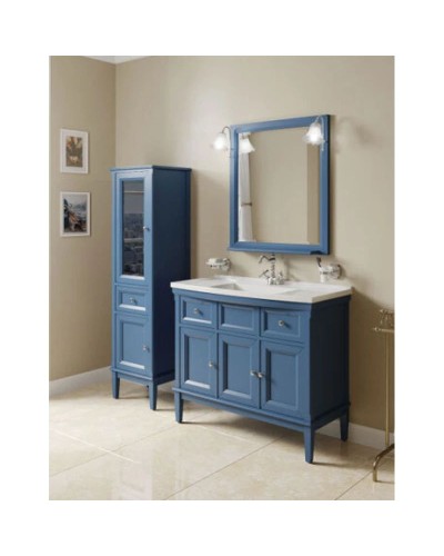 Пенал напольный синий матовый L Caprigo Jardin 10451L-B036