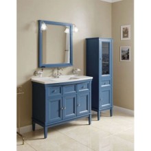 Пенал напольный синий матовый R Caprigo Jardin 10450R-B036