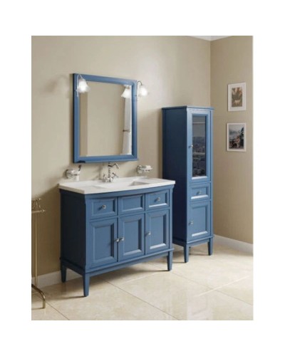 Пенал напольный синий матовый R Caprigo Jardin 10450R-B036