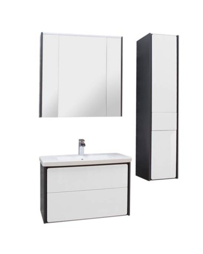 Шкаф пенал Roca Ronda 32 ZRU9302967 R подвесной Белый глянец Антрацит