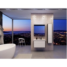 Шкаф пенал Roca Ronda 32 ZRU9302967 R подвесной Белый глянец Антрацит