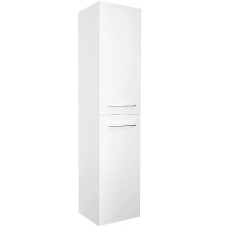 Шкаф пенал 1MarKa Соната 35 L У78472 подвесной с бельевой корзиной Белый глянцевый