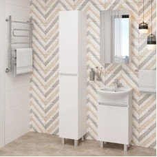 Пенал напольный белый глянец L/R Onika Милтон 403077