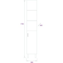 Пенал напольный дуб сонома/серый матовый R Onika Тимбер 403067