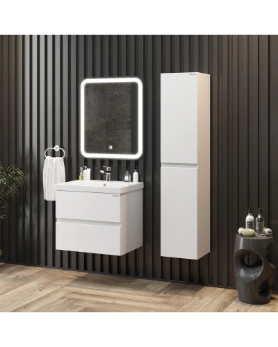 Пенал подвесной белый глянец L/R Onika Эвада 403079