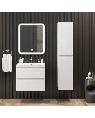 Пенал подвесной белый глянец L/R Onika Эвада 403079