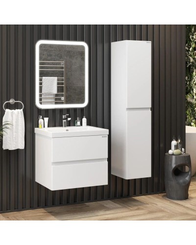 Пенал подвесной белый глянец L/R Onika Эвада 403079