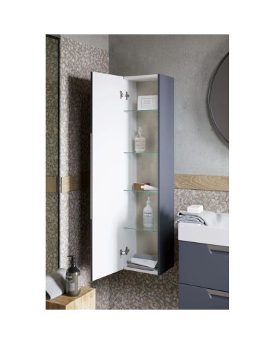 Пенал подвесной серый матовый L/R Aqwella 5 Stars Cube CUB0503GR