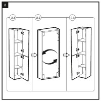 Шкаф пенал Roca Victoria Nord Ice Edition 30 ZRU9302729 подвесной Белый