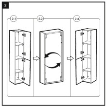 Шкаф пенал Roca Victoria Nord Ice Edition 30 ZRU9302729 подвесной Белый