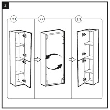 Шкаф пенал Roca Victoria Nord Ice Edition 30 ZRU9302729 подвесной Белый