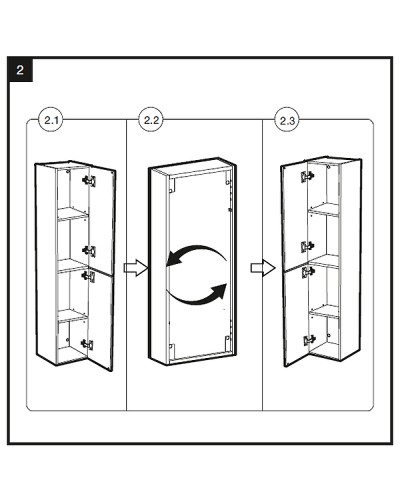 Шкаф пенал Roca Victoria Nord Ice Edition 30 ZRU9302729 подвесной Белый