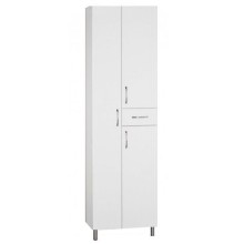 Шкаф пенал Style Line Эко Стандарт 54 с бельевой корзиной Белый