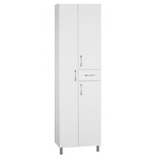 Шкаф пенал Style Line Эко Стандарт 54 с бельевой корзиной Белый