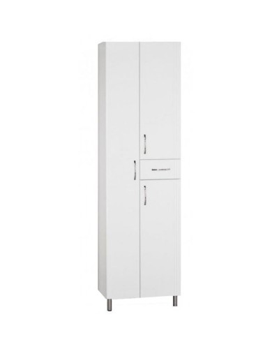 Шкаф пенал Style Line Эко Стандарт 54 с бельевой корзиной Белый