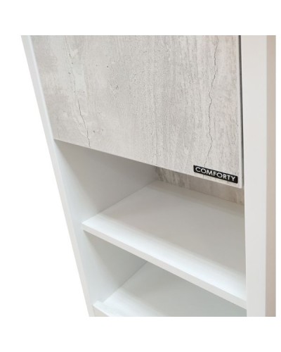 Шкаф пенал Comforty Женева 35 00004137139 подвесной Дуб белый