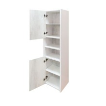 Шкаф пенал Comforty Женева 35 00004137139 подвесной Дуб белый