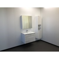 Шкаф пенал Comforty Женева 35 00004137139 подвесной Дуб белый