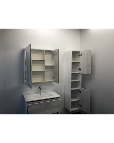 Шкаф пенал Comforty Женева 35 00004137139 подвесной Дуб белый