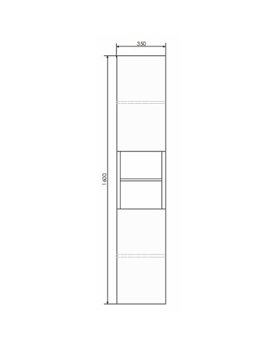 Шкаф пенал Comforty Верона 35-Н 00004142368 подвесной Дуб белый