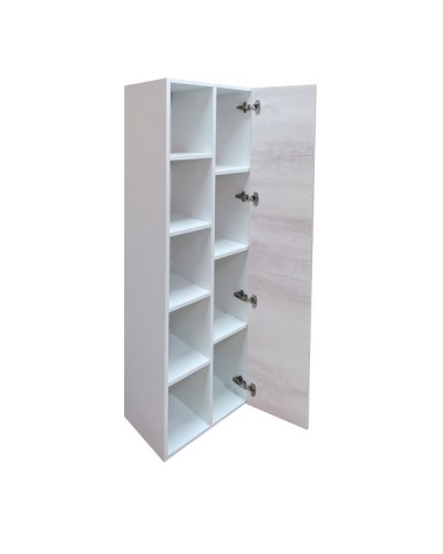 Шкаф пенал Comforty Прага 45 00004136272 подвесной Дуб белый