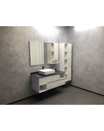 Шкаф пенал Comforty Прага 45 00004136272 подвесной Дуб белый