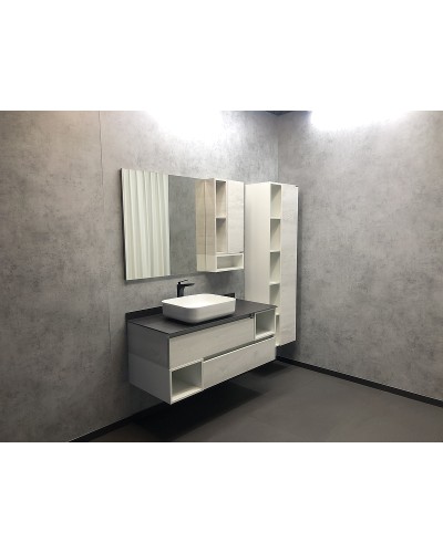 Шкаф пенал Comforty Прага 45 00004136272 подвесной Дуб белый