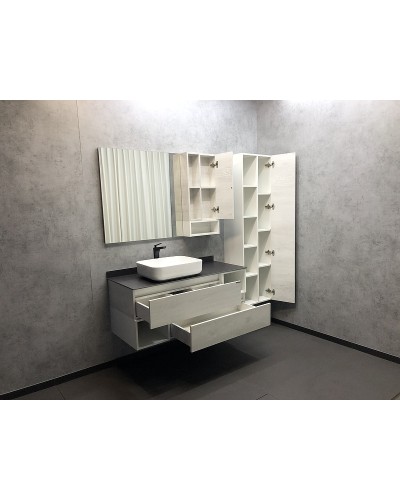 Шкаф пенал Comforty Прага 45 00004136272 подвесной Дуб белый