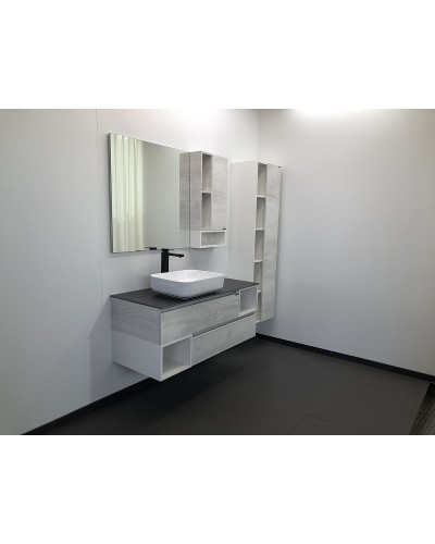 Шкаф пенал Comforty Прага 45 00004136272 подвесной Дуб белый