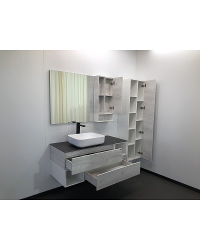 Шкаф пенал Comforty Прага 45 00004136272 подвесной Дуб белый