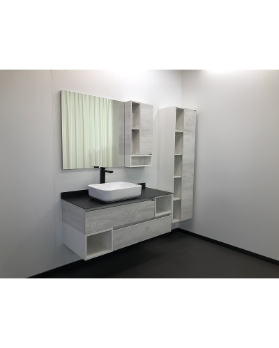 Шкаф пенал Comforty Прага 45 00004136272 подвесной Дуб белый