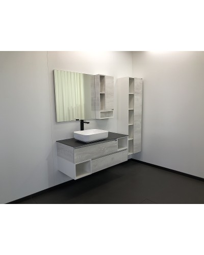 Шкаф пенал Comforty Прага 45 00004136272 подвесной Дуб белый