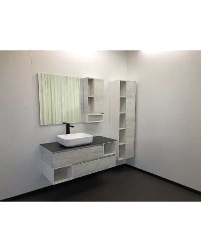 Шкаф пенал Comforty Прага 45 00004136272 подвесной Дуб белый