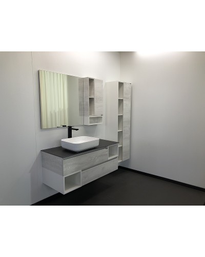 Шкаф пенал Comforty Прага 45 00004136272 подвесной Дуб белый