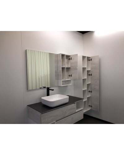 Шкаф пенал Comforty Прага 45 00004136272 подвесной Дуб белый