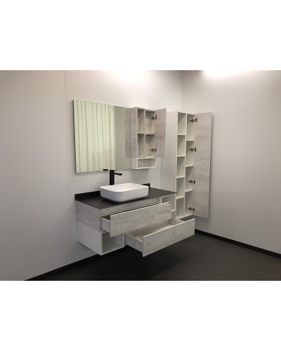 Шкаф пенал Comforty Прага 45 00004136272 подвесной Дуб белый