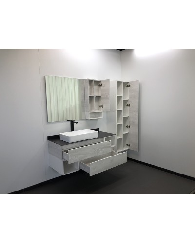 Шкаф пенал Comforty Прага 45 00004136272 подвесной Дуб белый