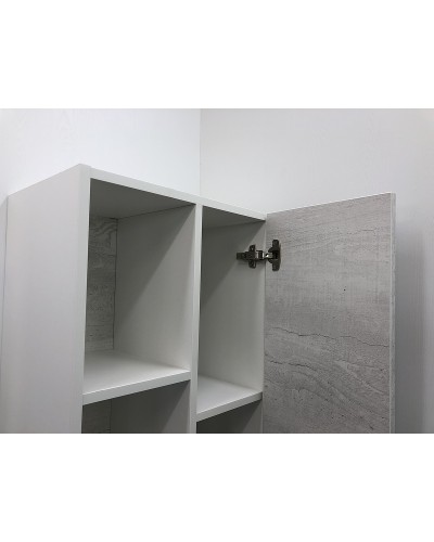 Шкаф пенал Comforty Прага 45 00004136272 подвесной Дуб белый