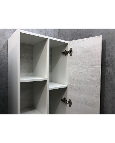 Шкаф пенал Comforty Прага 45 00004136272 подвесной Дуб белый