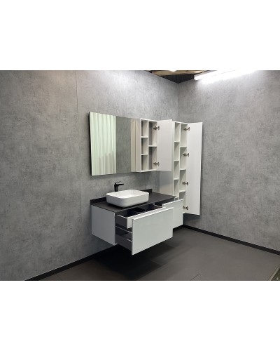 Шкаф пенал Comforty Милан 40 00004136467 подвесной Белый глянец